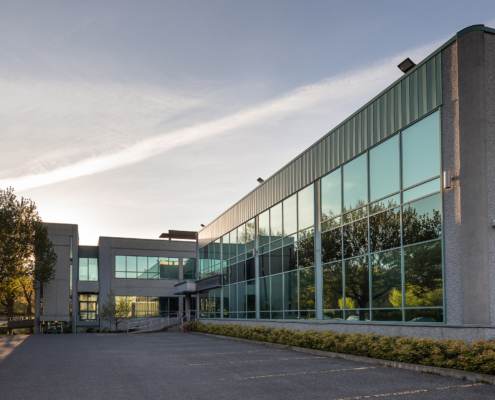 The exterior facade of a generic small business